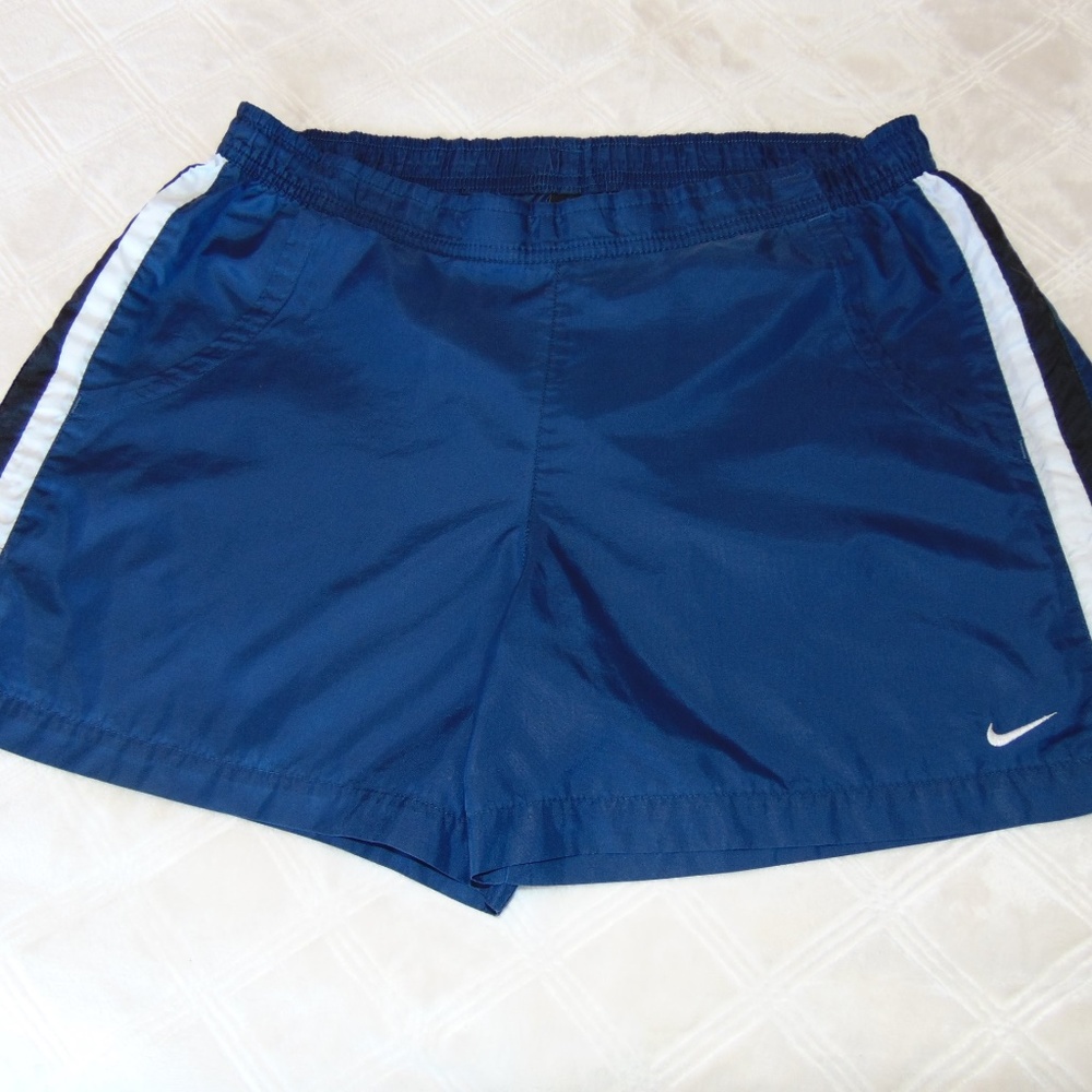 NIKE Athletic Shorts, Women's Medium, Navy Blue